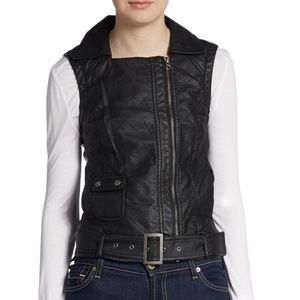French Connection black vest, S